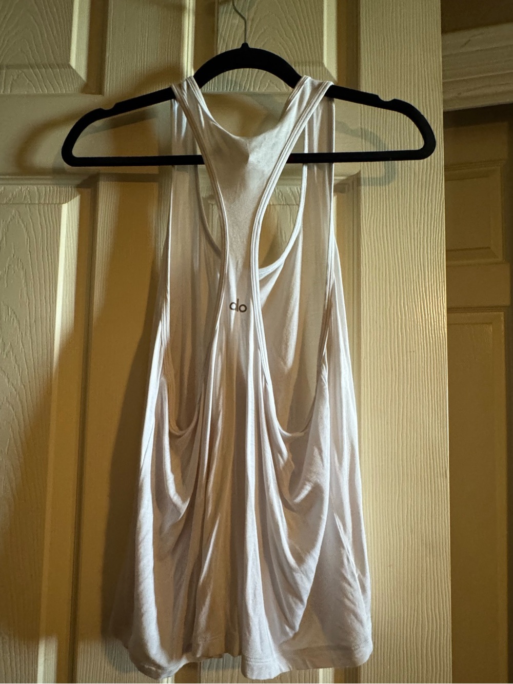 ALO Yoga White Racerback Tank Top - Picture 3 of 6
